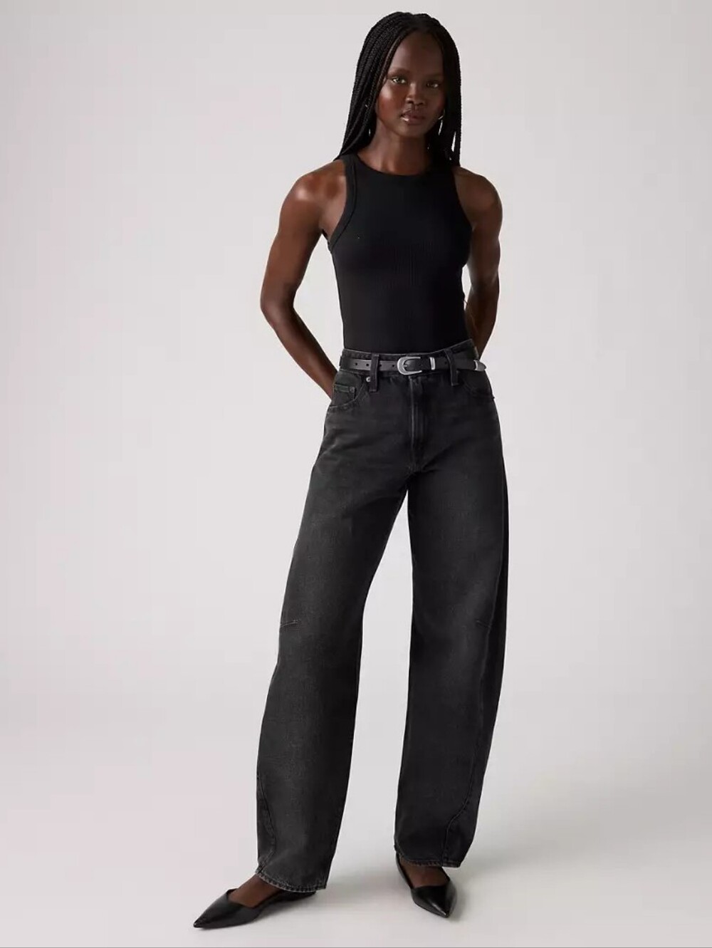 Levi's Baggy Dad Barrel Jeans In Rebel Edge